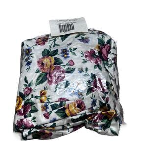 Longaberger NEW Fabric File Basket Liner Garden Splendor Floral Pink Purple